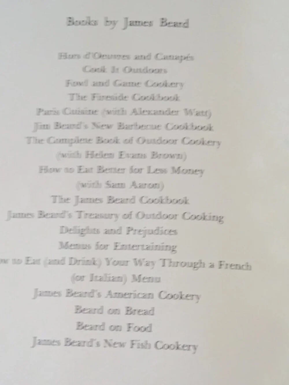 COOKBOOK: James Beard's New Fish Cookery